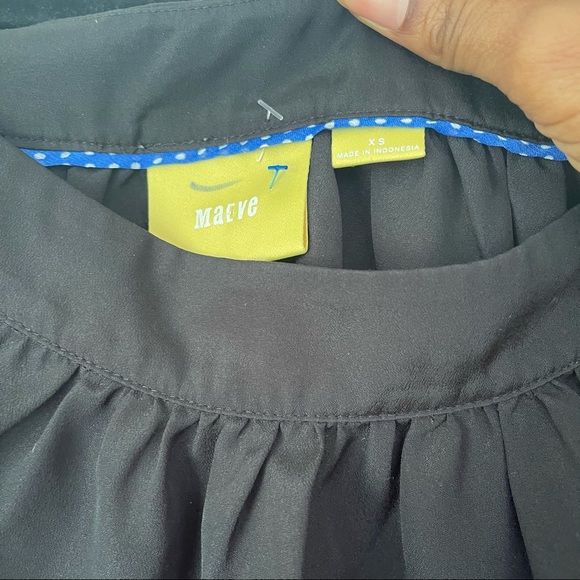 Anthropologie Maeve Black Off The Shoulder Top - Picture 9 of 10